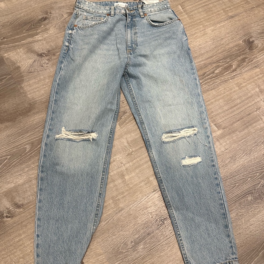 Zara ripped jeans